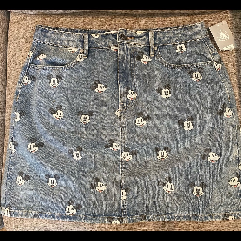 Disney Mickey Mouse Denim Skirt